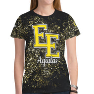 EE A 10 New All Over Print T-shirt for Women (Model T45)