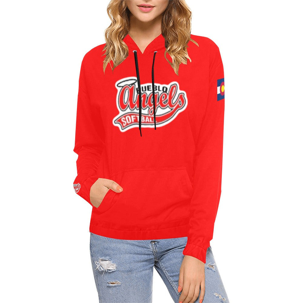Angels 16 All Over Print Hoodie for Women (USA Size) (Model H13)