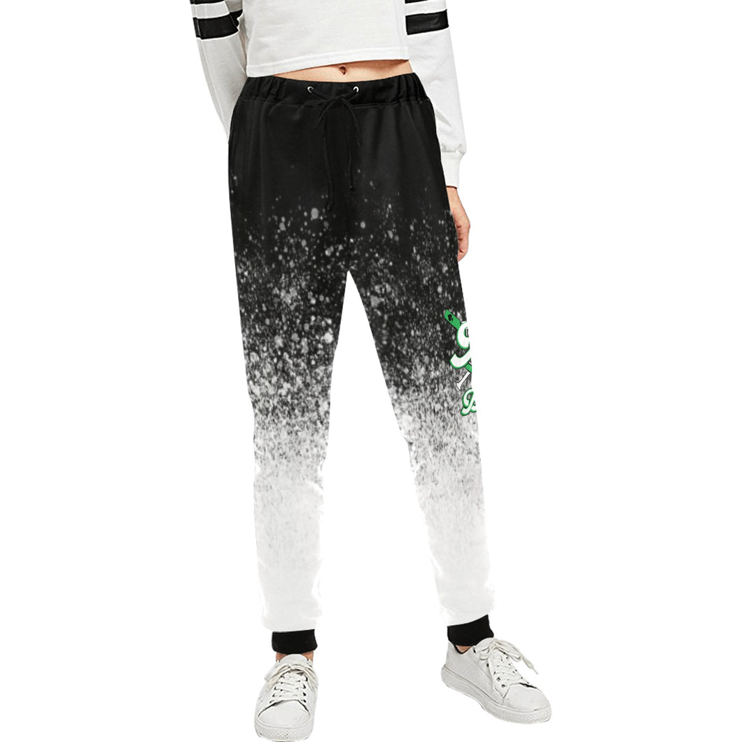 Unisex b/w Aces Unisex All Over Print Sweatpants (Model L11)