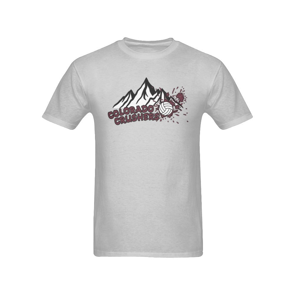Crusher Men White Tshirt Men's T-Shirt in USA Size (Front Printing Only)