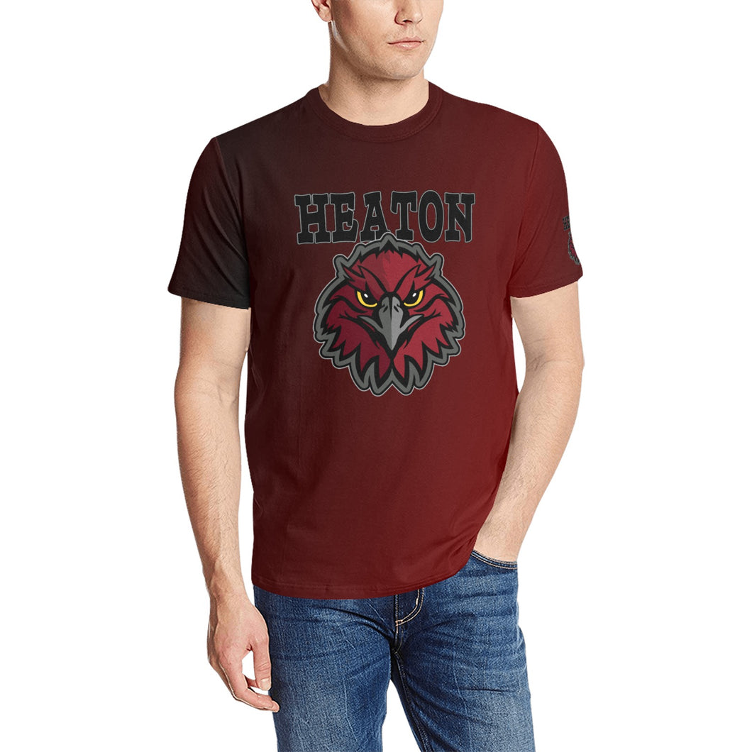 Heaton Mesh Men's All Over Print T-Shirt (Random Design Neck) (Model T63)