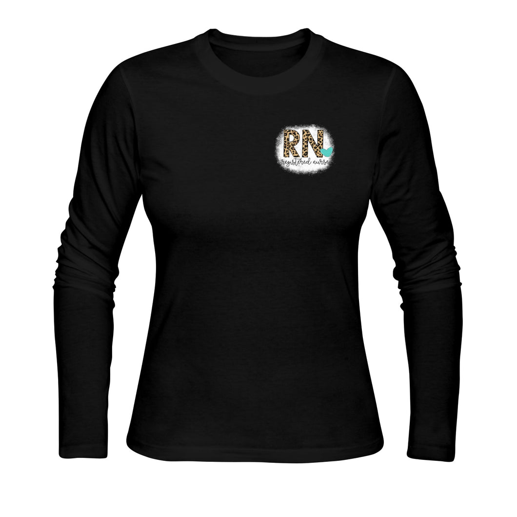 RN Nursing Sign Sunny Women's T-shirt (long-sleeve) (Model T07)