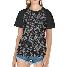 Load image into Gallery viewer, PS Rag b Women&#39;s Raglan T-Shirt/Front Printing (Model T62)
