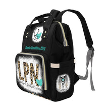 Load image into Gallery viewer, LPN/Nurse Bag Leopard Multi-Function Backpack Bag (Model 1688)
