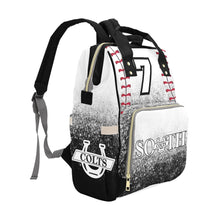 Load image into Gallery viewer, South Baseball Multi-Function Diaper Backpack/Diaper Bag (Model 1688)
