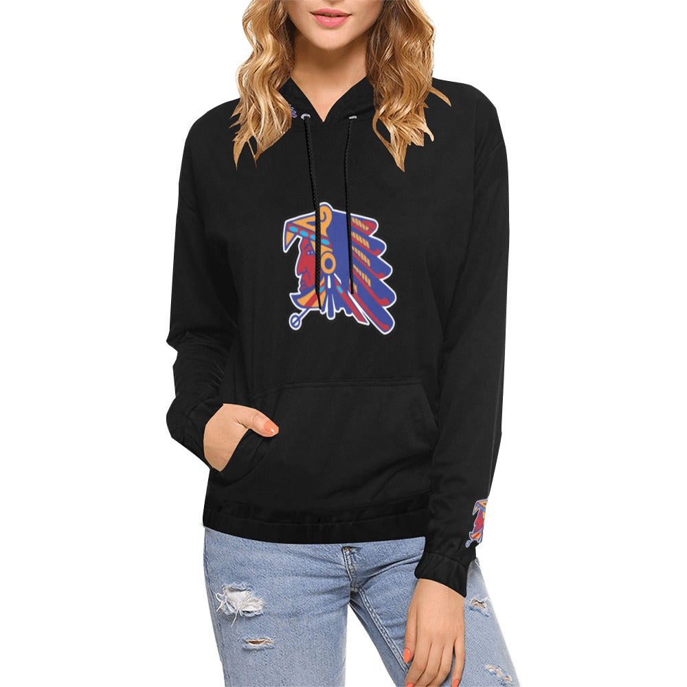 Azteca Hoodie Women All Over Print Hoodie for Women (USA Size) (Model H13)