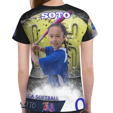 Load image into Gallery viewer, MYA New All Over Print T-shirt for Women (Model T45)
