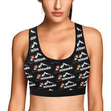 Load image into Gallery viewer, Altitude Sports Bra Pattern Black Women&#39;s All Over Print Sports Bra (Model T52)
