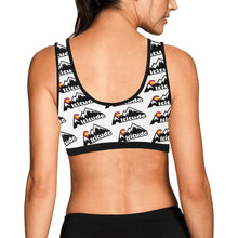 Load image into Gallery viewer, Altitude Sports Bra White Pattern Women&#39;s All Over Print Sports Bra (Model T52)
