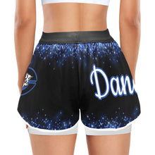 Load image into Gallery viewer, Central Shorts 2 Women&#39;s Sports Shorts with Compression Liner (Model L63)
