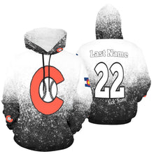 Load image into Gallery viewer, Chaos Baseball Full Custom All Over Print Hoodie for Women (USA Size) (Model H13)
