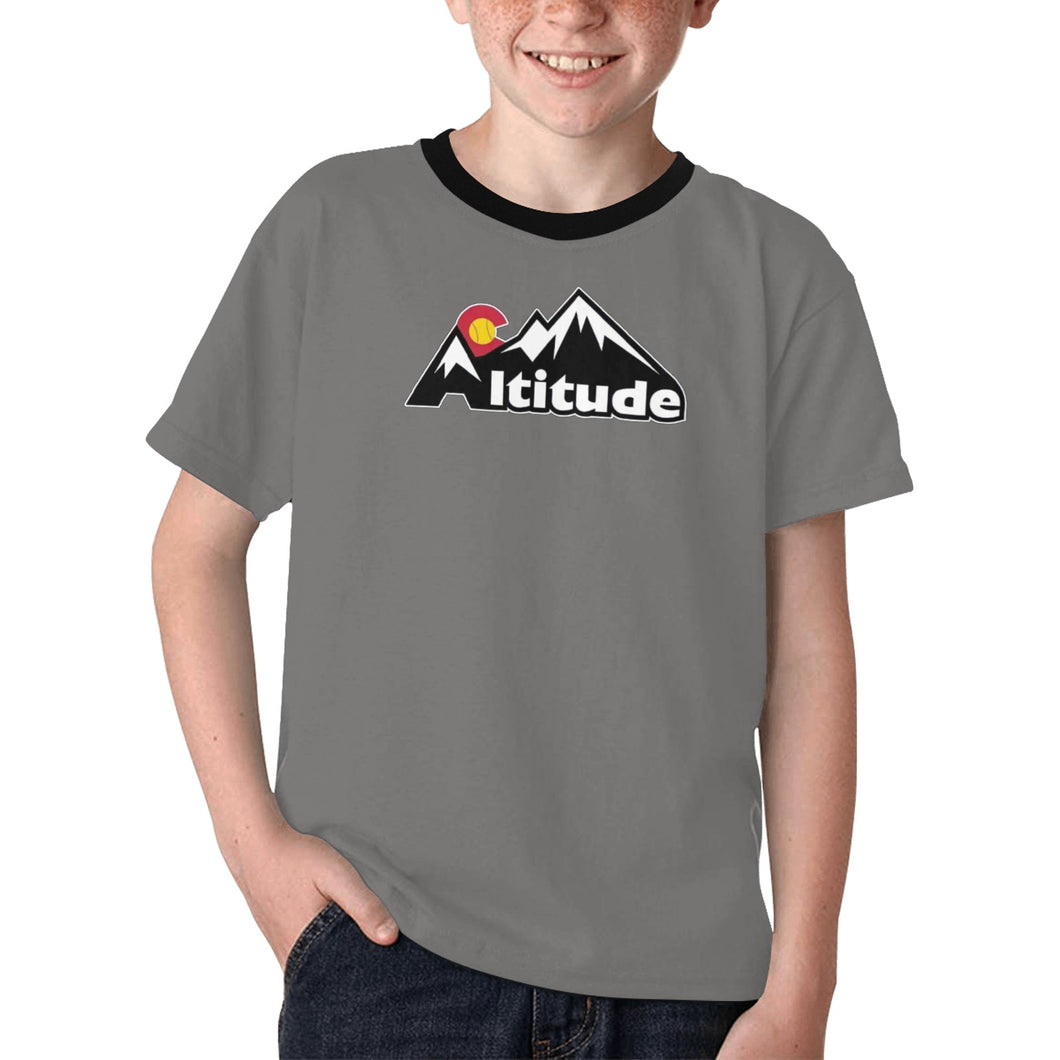 Altitude Kid Shirt Grey Kids' All Over Print T-shirt (Model T65)
