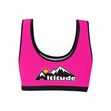 Load image into Gallery viewer, Altitude Sports Bra Pink Women&#39;s All Over Print Sports Bra (Model T52)
