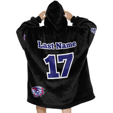 Load image into Gallery viewer, Tribe Sherpa Lined Hoodie Black Blanket Hoodie for Women
