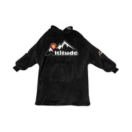 Altitude Sherpa Lined Hoodie Black Blanket Hoodie for Women