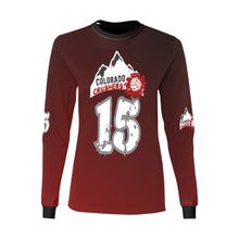 Load image into Gallery viewer, Crushers Long Sleeve Women&#39;s All Over Print Long Sleeve T-shirt (Model T51)
