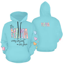 Load image into Gallery viewer, Mama Mint F All Over Print Hoodie for Women (USA Size) (Model H13)

