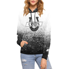 Load image into Gallery viewer, South B/W U B Name/Number All Over Print Hoodie for Women (USA Size) (Model H13)
