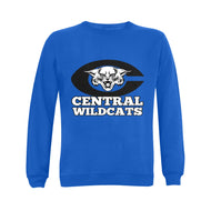 Central Wildcats Grad 25 Blue Gildan Crewneck Sweatshirt(NEW) (Model H01)