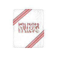 Busy Raising Ballers Baseball Blanket Ultra-Soft Micro Fleece Blanket 30''x40''
