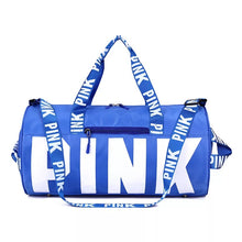 Load image into Gallery viewer, Spinnahnigh Bag 💙 Solid Color White Letters
