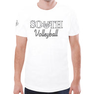South VB White New All Over Print T-shirt for Men (Model T45)