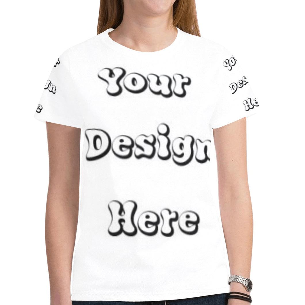 Custom Your Design Here- Female Mesh Shirt New All Over Print T-shirt for Women (Model T45)