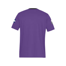 Load image into Gallery viewer, PS purple SHIRT b Men&#39;s All Over Print T-Shirt (Solid Color Neck) (Model T63)
