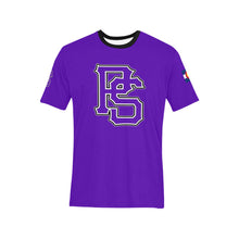 Load image into Gallery viewer, PS purple b SHIRT2 Men&#39;s All Over Print T-Shirt (Solid Color Neck) (Model T63)
