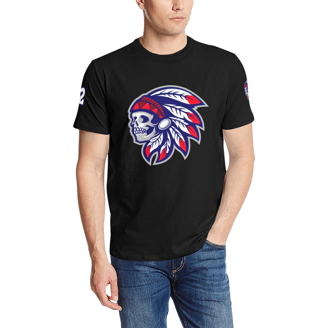 Tribe Shirt 4 Men's All Over Print T-Shirt (Solid Color Neck) (Model T63)