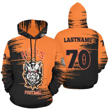 Load image into Gallery viewer, Hogs Hoodie 3 All Over Print Hoodie for Women (USA Size) (Model H13)
