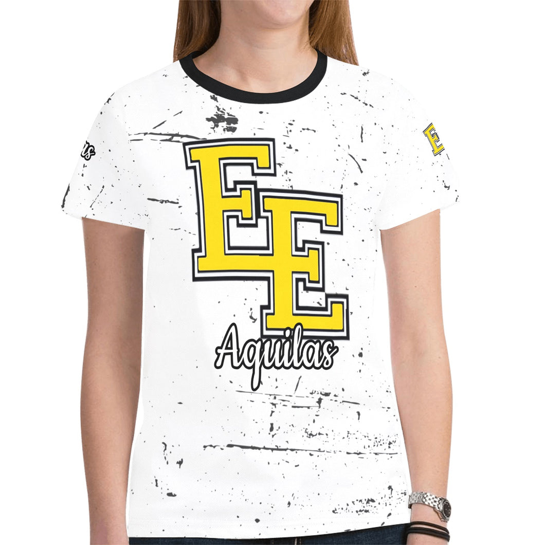 EE A 22 New All Over Print T-shirt for Women (Model T45)