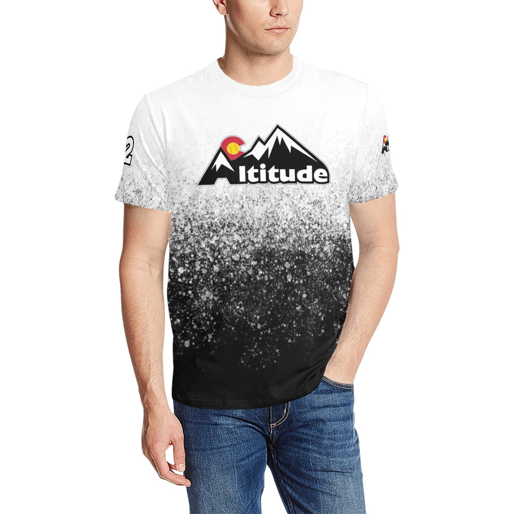 Altitude Shirt 1 Men's All Over Print T-Shirt (Solid Color Neck) (Model T63)
