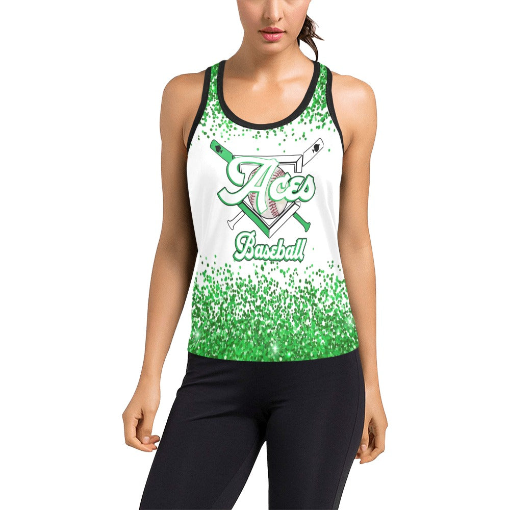 Aces Tanks 2 Women's Racerback Tank Top (Model T60)