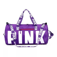 Load image into Gallery viewer, Spinnahnigh Bag 💙 Solid Color White Letters
