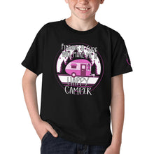 Load image into Gallery viewer, BA Happy Camper Youth Kids&#39; All Over Print T-shirt (Model T65)
