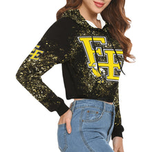 Load image into Gallery viewer, EE A Short Hoodie 2 All Over Print Crop Hoodie for Women (Model H22)
