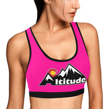 Load image into Gallery viewer, Altitude Sports Bra Pink Women&#39;s All Over Print Sports Bra (Model T52)
