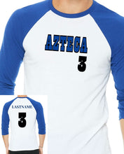 Load image into Gallery viewer, Youth Raglan Shirt Red or Blue
