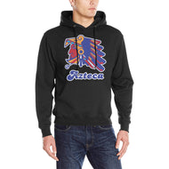 Azteca 50/50 Black Words Heavy Blend Hooded Sweatshirt