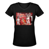 Jason V Neck Women's Deep V-neck T-shirt (Model T19)