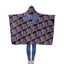 Load image into Gallery viewer, Azteca Hooded Blanket Custom Flannel Hooded Blanket 40&#39;&#39;x50&#39;&#39;
