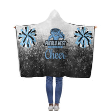 Load image into Gallery viewer, PW Cheer Hooded Blanket Flannel Hooded Blanket 40&#39;&#39;x50&#39;&#39;
