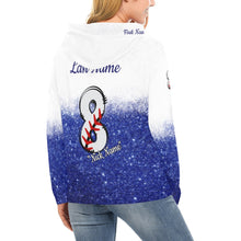 Load image into Gallery viewer, Tribe Mom Glitter Hoodie w All Over Print Hoodie for Women (USA Size) (Model H13)
