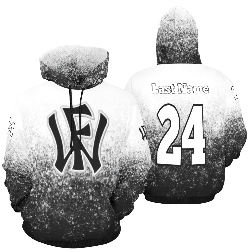 WF Sport Name/Number All Over Print Hoodie for Men (USA Size) (Model H13)