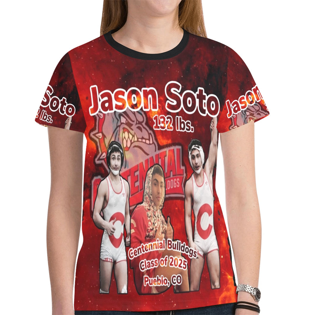 Jason Soto All Over print New All Over Print T-shirt for Women (Model T45)