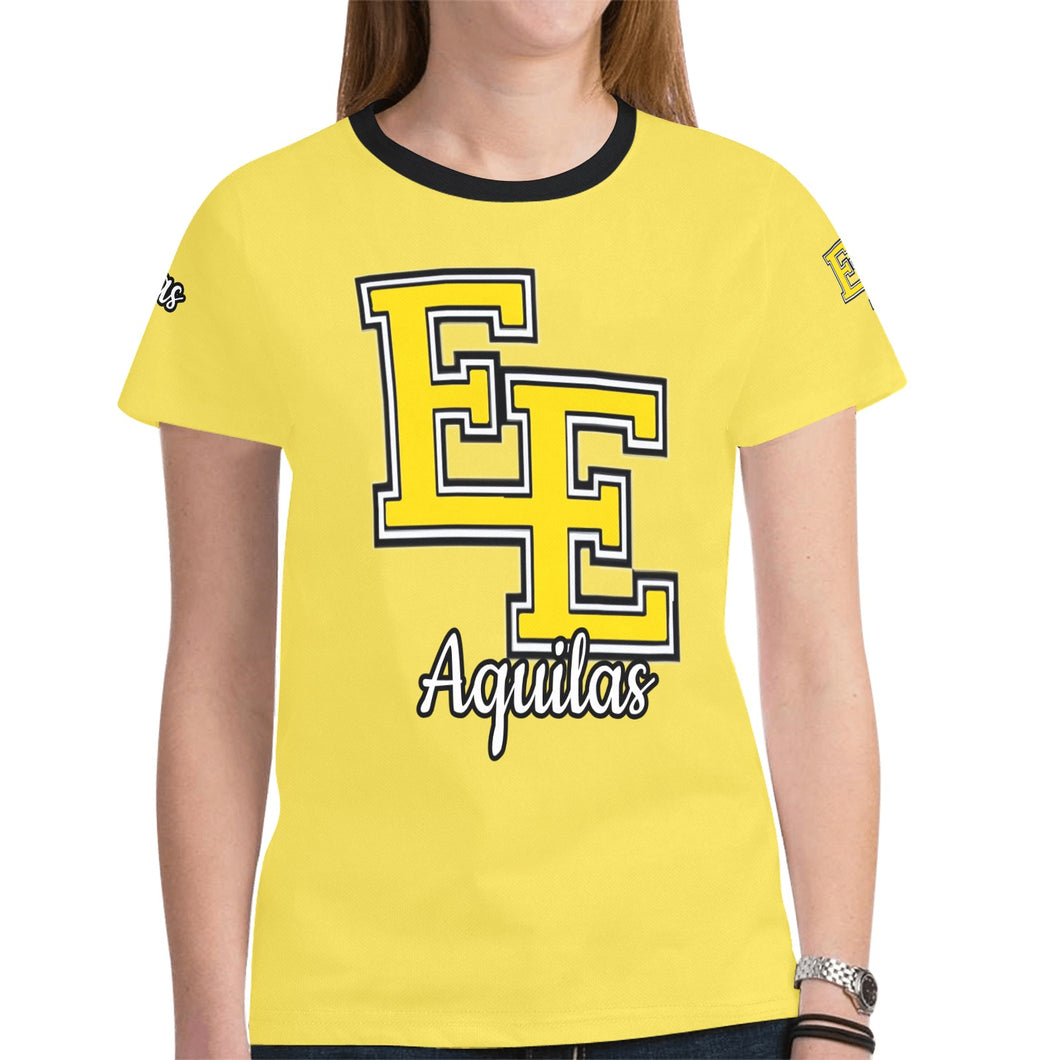 EE A 8 New All Over Print T-shirt for Women (Model T45)