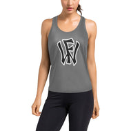 WF Tank Grey Women's Racerback Tank Top (Model T60)