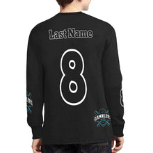 Load image into Gallery viewer, Gamblers Kid Long Sleeve Kids&#39; Rib Cuff Long Sleeve T-shirt (Model T64)
