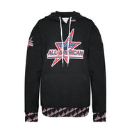 All American Softball Number Nickname Women's Long Sleeve Fleece Hoodie (Model H55)